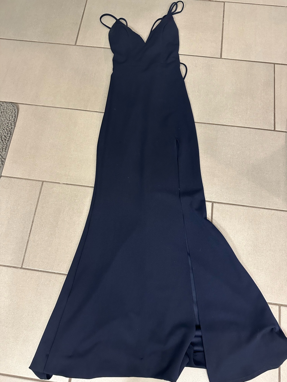 City Studio Navy Maxi Slip Dress